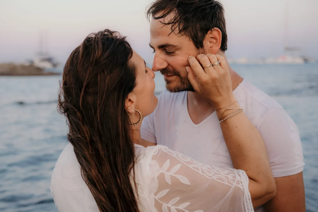 Shooting photo couple au Cap Taillat